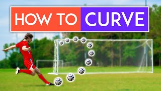 How to Shoot with CURVE in Soccer [upl. by Martainn]