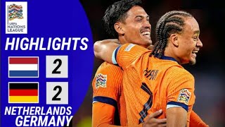 BELANDA vs JERMAN TADI MALAM  UEFA NATIONS LEAGUE TADI MALAM  HASIL BOLA TADI MALAM [upl. by Immot]