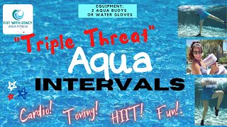 🔥 AquaFIIT  Best Aqua HIIT Challenge 40Minute High Intensity Interval Training [upl. by Vitia]