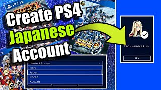 How to CREATE a JAPANESE PSN ACCOUNT PS4 TUTORIALEASY [upl. by Hibben]