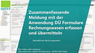 Zusammenfassende Meldung mit der Anwendung DÜ Formulare Rechnungswesen erfassen und übermitteln [upl. by Adav]