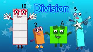 Second Grade Math made fun  Division compilation  123  Learn to Count  Numberblocks [upl. by Haram396]