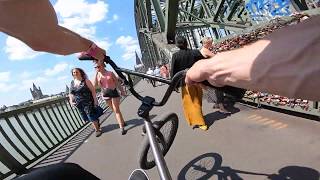 BMX Street Bike Riding in Cologne Germany  POV [upl. by Eiramait]