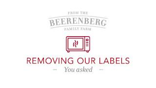 Removing Beerenberg Jar Labels  How to using a microwave [upl. by Naihtsirc]