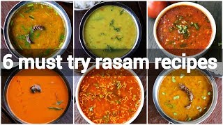 6 must try rasam or saar recipes  saaru recipes  quick and instant rasam recipes collection [upl. by Christiano]