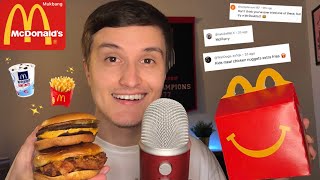 ASMR McDonald’s Mukbang 🍟🍔  My Subscribers PICK My Food [upl. by Letnoj119]