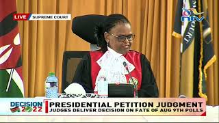 Full Supreme Court judgment on presidential election petition [upl. by Delacourt382]