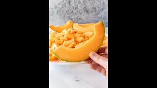 How to cut Cantaloupe [upl. by Ynots]