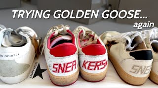 Are Golden Goose Sneakers Still Cool Golden Goose Sneaker TryOn [upl. by Burke913]