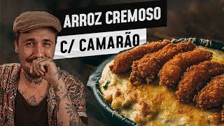 ARROZ CREMOSO DE FORNO COM CAMARÃO [upl. by Kcinom]