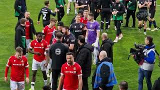 Wrexham vs Tranmere Post match fight [upl. by Niak635]