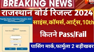 Rajasthan board result 2024 kb aayegaराजस्थान बोर्ड रिजल्ट 2024Rbse 10th12th board result 2024 [upl. by Spector]