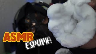 ASMR CON ESPUMA DE AFEITAR PARA DORMIR  sonidos cosquillosos [upl. by Huggins]