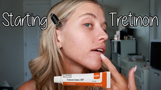 Starting my Tretinoin Journey purging how I started amp beginner tips [upl. by Bland961]