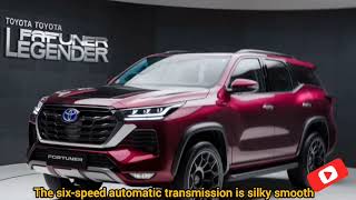 Toyota Fortuner legender 2024 Speed star powerful SUV comfortable drive luxury drive SUV 2024 [upl. by Keli323]