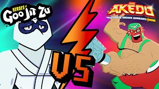 Goo Jit Zu Vs Akedo  Ultimate Fight Compilation  Cartoons For Kids [upl. by Yerrot]