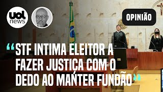 STF delega ao eleitor a tarefa de punir políticos por fundão de R 49 milhões diz Josias de Souza [upl. by Elleirol]