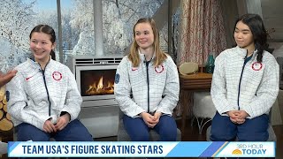 Alysa Liu Karen Chen amp Mariah Bell on Today Show Feb 25 2022  Beijing Olympics 2022 [upl. by Seiter]