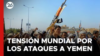 🚨 PRIMERAS IMÁGENES  Ataques de EEUU y Reino Unido a Yemen elevan la tensión mundial 🚨 [upl. by Zevahc]