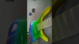 Warwick Lacquering Booth  Metal Flake Rainbow Finish bass warwick lacquer finish streamer [upl. by Ateerys]