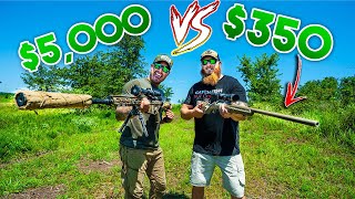 350 Walmart Rifle VS 5000 Sniper Rifle  Shocking Results [upl. by Quillon863]