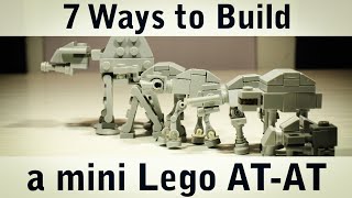 7 Ways to Make a Mini Lego ATAT [upl. by Patrizius267]