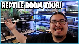 Reptile Room Tour Lizard Room [upl. by Shiff]