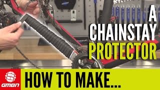 How To Make A Chainstay Protector  Mountain Bike Maintenance [upl. by Yllime]