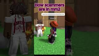 How scammers are in mm2 roblox mm2 [upl. by Adnamal]