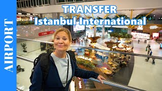 TRANSFER AT ISTANBUL International Airport in Turkey 🇹🇷 How to walk to a connection flight [upl. by Oilegor834]