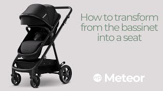 Mompush  Meteor  How to transform from the bassinet into a seat [upl. by Anu877]