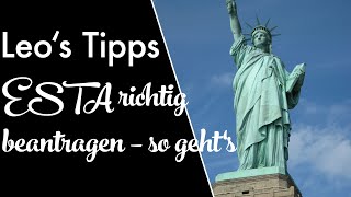 Einreise in die USA So beantragst du das ESTA richtig [upl. by Merilee]