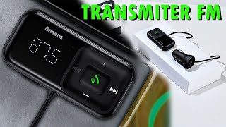 Baseus Transmiter FM Ładowarka Bluetooth 50 Zestaw Głośnomówiący Do Saochodu [upl. by Idolla]