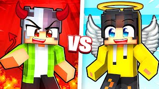 ŞEYTAN VS MELEK SIĞINAĞI 😈😇  Minecraft [upl. by Yortal]