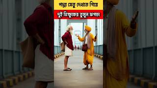 দুই ভিক্ষুকের তুমুল ঝগড়া।😝 youtubeshorts islamic trendingshorts [upl. by Eibrik]