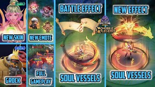 MLBB BIG UPDATE 2024  NEW RECALL SOUL VESSEL amp GAMEPLAY SKIN NEW EMOTE ESPORTS GROCK SPECIAL [upl. by Leor]