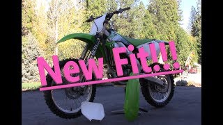 New Graphics and Front end Conversion for the Kawasaki kx250f [upl. by Bassett]