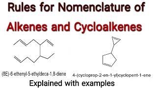 Nomenclature of Alkenes and Cycloalkenes Knowledge Academy [upl. by Jacobsen]