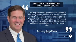 Governor Doug Ducey makes statement on Hispanic Heritage Month [upl. by Wentworth]