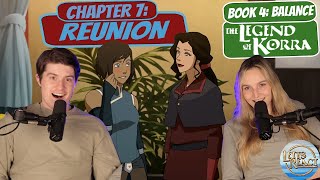 KORRA BLUSHING FOR ASAMI  Legend of Korra Book 4 Reaction  Chapter 7 quotReunionquot [upl. by Atikim731]