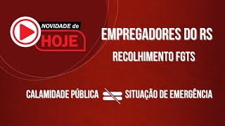 SUSPENSÃO RECOLHIMENTO FGTS  suspensão somente para municípios em estado de calamidade pública [upl. by Cirle]