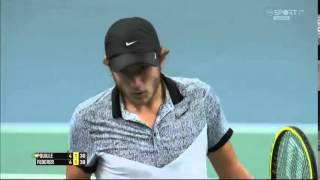 Diễn biến trận đấu giữa Federer vs Pouille Paris 2014  DancoSportcom [upl. by Nyrroc]