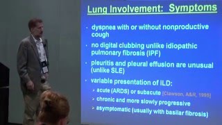 Myositis and lung disease Dr Dana Ascherman at The Myositis Associations 2015 Conference [upl. by Nueormahc412]