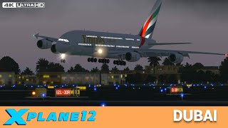 DUBAI A380 Landing  X Plane 12 [upl. by Sung]