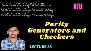 Parity generators and checkers  KTU [upl. by Barrett]