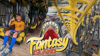 Theo Did The Worlds TALLEST Suspended Looping Coaster at FANTASY ISLAND [upl. by Eleazar936]