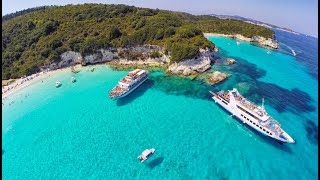 Paxos Antipaxos Blue Caves  Ionian Cruises [upl. by Allimrac]