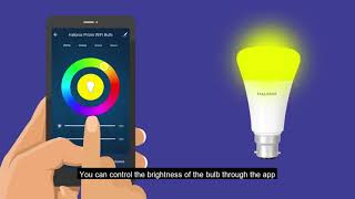 Halonix Prizm Smart LED Bulb 12W  Millions of Colours  Explainer Video [upl. by Nywled]