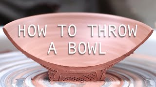 How to Throw a Pottery Bowl — A Beginners Guide [upl. by Scopp]