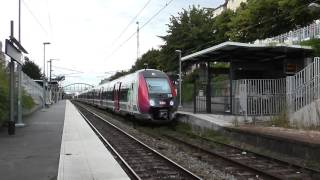 Z50000 NAT  Arrêt à la gare de Enghien Les Bains sur la ligne H du Transilien [upl. by Kasper]